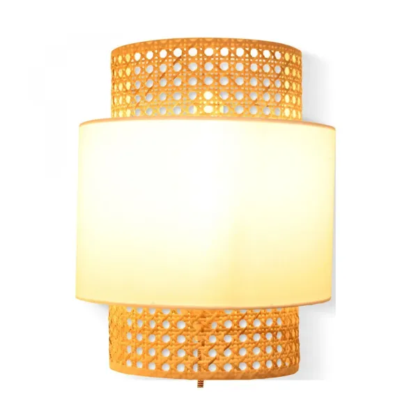 abatjour_applique_murale__SKU75074ddd1ae3fce0fc47162e53c96a36_1.webp Abat-Jour Applique Murale Solaire Cannage Blanc-Sélectionné par Fleux Online