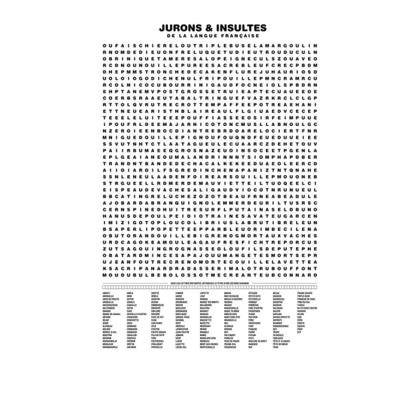 affiche_compilation_des_j_SKU2a742a952a24d54b0b6e7e261d64e00a_0.webp Affiche Compilation Des Jurons Et Insultes - 50 X 70 Cm-La Majorette à Moustache