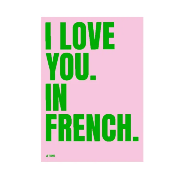 affiche_i_love_you_in_fre_SKUfaa9468eb161823599dd072a2dea6652_0.webp Affiche I Love You In French - 50 X 70 Cm - Edition Limitee Fleux-Sélectionné par Fleux