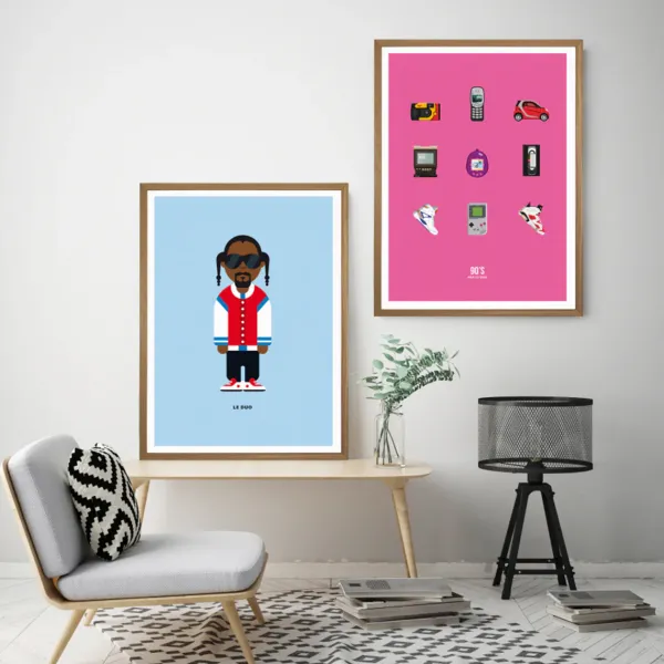 affiche_le_duo_annees_____SKUa2e6bc9b228b628e8882b733015bbbcc_1.webp Affiche Le Duo Annees 90 - 30 X 40 Cm-Image Republic Hot