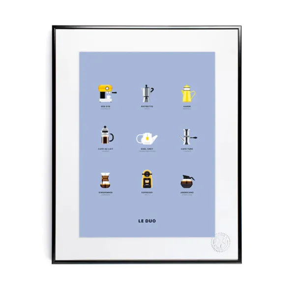 affiche_le_duo_cafe___x___SKUec7280635f34673b58f862003b8d07a2_0.webp Affiche Le Duo Cafe - 40 X 50 Cm-Image Republic Sale