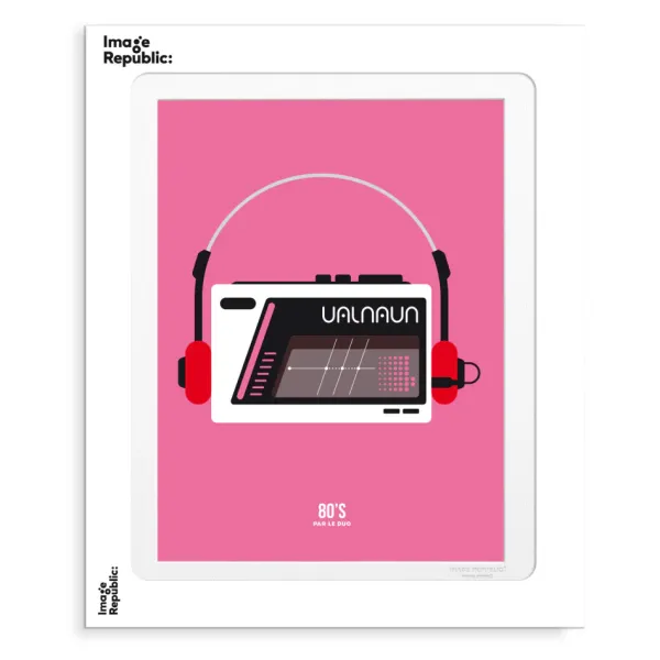 affiche_le_duo_s_walkman__SKUbc682ff25129aa75ae5e4095f7837216_0.webp Affiche Le Duo 80'S Walkman - 40 X 50 Cm-Image Republic Outlet