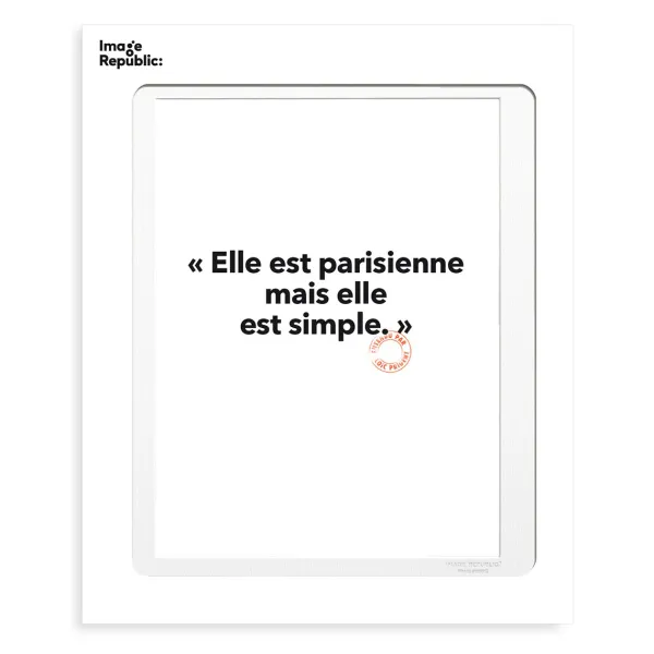 affiche_loic_prigent_elle_SKU2198d6041da0c7081c466c059a4b3486_0.webp Affiche Loic Prigent Elle Est Parisienne - 30 X 40 Cm-Image Republic Clearance
