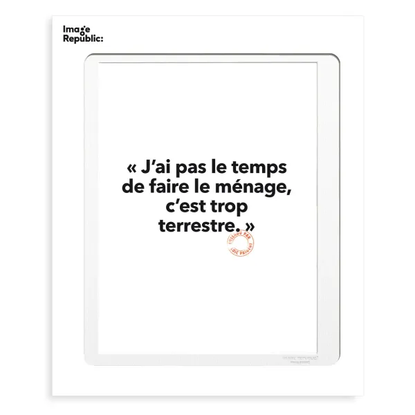 affiche_loic_prigent_jai__SKU9640ed8a234c1a908568efb581e2d566_0.webp Affiche Loic Prigent J'Ai Pas Le Temps - 30 X 40 Cm-Image Republic Outlet