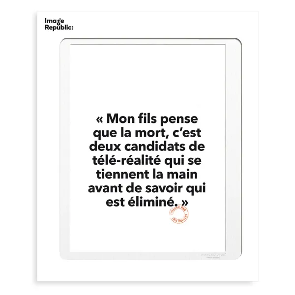 affiche_loic_prigent_mon__SKU3e8a52258a4122be3c51e9d7903876de_0.webp Affiche Loic Prigent Mon Fils Pense - 30 X 40 Cm-Image Republic Hot