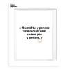 Affiche Loic Prigent Quand Tu Y Penses - 30 X 40 Cm-Image Republic Online
