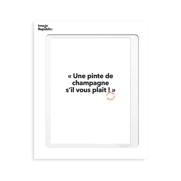affiche_loic_prigent_une__SKUd0a555de22965dc564c61f5322bea289_0.webp Affiche Loic Prigent Une Pinte De Champagne - 30 X 40 Cm-Image Republic New