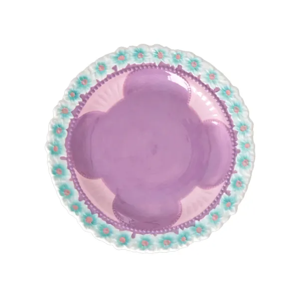 assiette_a_fleurs_en_cera_SKU40e9fcd2afb07e51da7a6954469080cd_0.webp Assiette A Fleurs En Ceramique - Lavande-Rice Sale