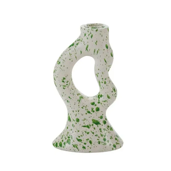bougeoir_tachete__h__cm___SKUd61fe7dfcf155190ca5dc67569114052_0.webp Bougeoir Tachete - H 17 Cm - Rose Et Vert-Sélectionné par Fleux Online