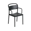 Chaise Accoudoirs Linear Steel Black-Muuto Best