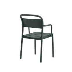 Chaise Accoudoirs Linear Steel Dark Green-Muuto Online