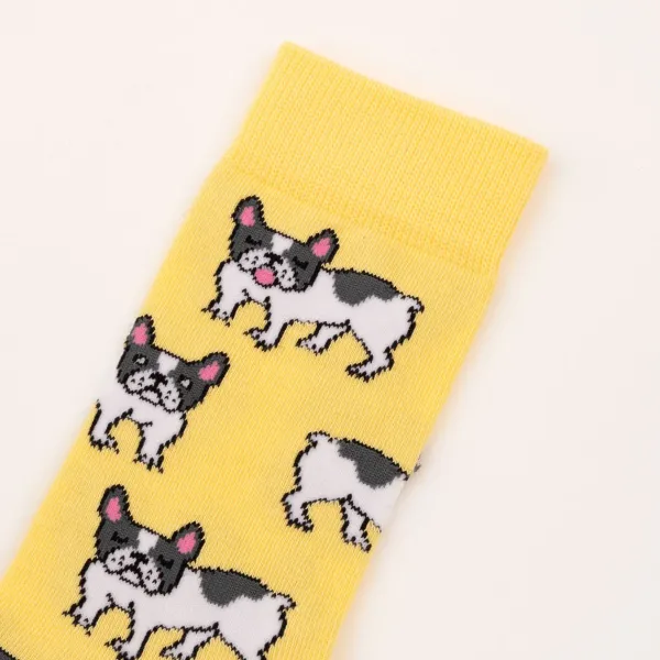 chaussettes_bouledogue____SKU7013727cdef50c7fe7a5f3edc1c06c95_2.webp Chaussettes Bouledogue 35/44 - Jaune-Coucou Suzette Outlet