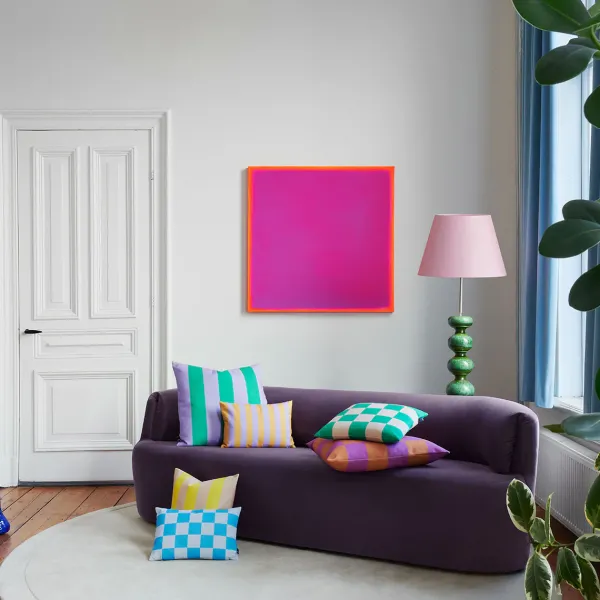 coussin_a_rayures___x__cm_SKU1def8641295df00838b2ee84c3620d0c_1.webp Coussin A Rayures - 60 X 60 Cm - Vert/Violet-FEST Amsterdam Sale