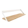 Etagere Ribbon En Chene Et Metal Blanc - L 70 Cm-Ethnicraft Sale