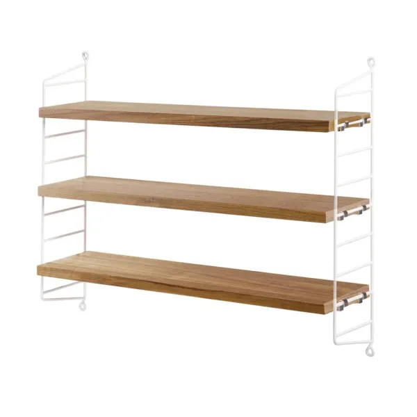 etagere_string_pocket__ch_SKU9abb3402129ee9bdda22c4d9309a3688_0.webp Etagere String Pocket - Chene & Blanc-String Furniture Online