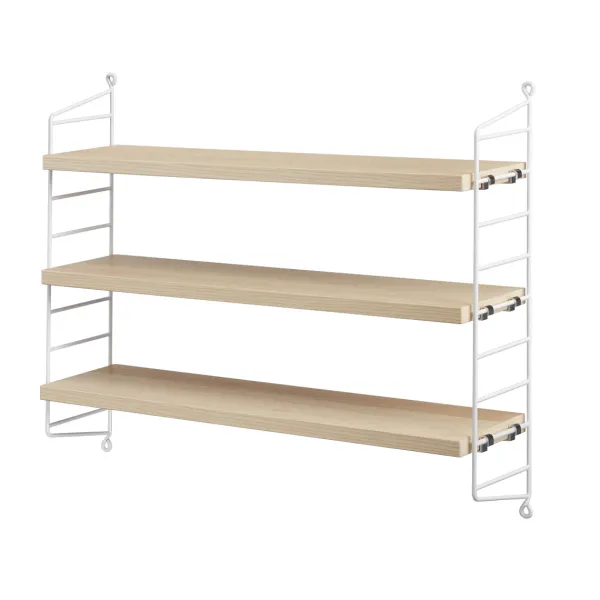 etagere_string_pocket__fr_SKUe8d8657d567e408044a1b7fb3ed47b25_0.webp Etagere String Pocket - Frene Et Blanc-String Furniture Online