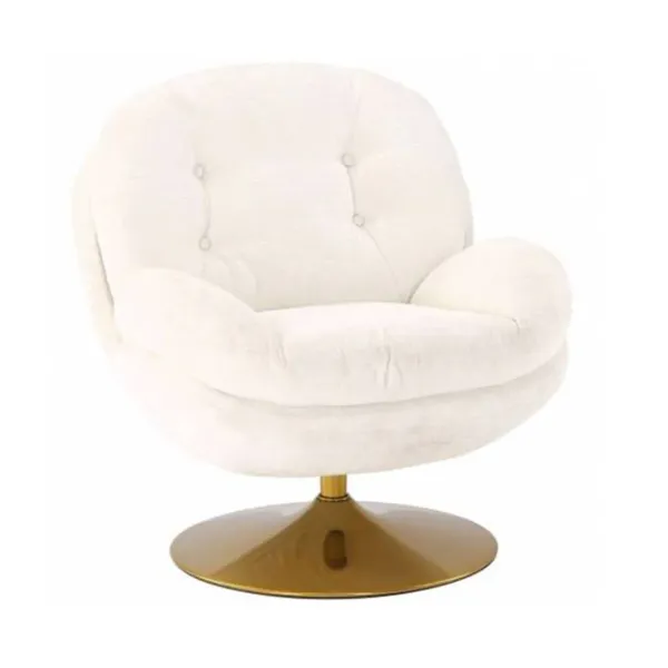 fauteuil_memento_en_velou_SKU309a036a2f2918cd99e03a60473f9c06_0.webp Fauteuil Memento En Velours - 81 X 86 X 83 Cm - Blanc-Sélectionné par Fleux Online