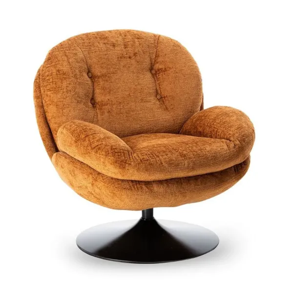 fauteuil_memento_en_velou_SKU61ef01c8bfc2498b8fd3b9260997ac4d_0.webp Fauteuil Memento En Velours - 81 X 86 X 83 Cm - Orange Brule-Sélectionné par Fleux Sale