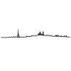 Frise Decorative Paris Xl - Noir-The Line New