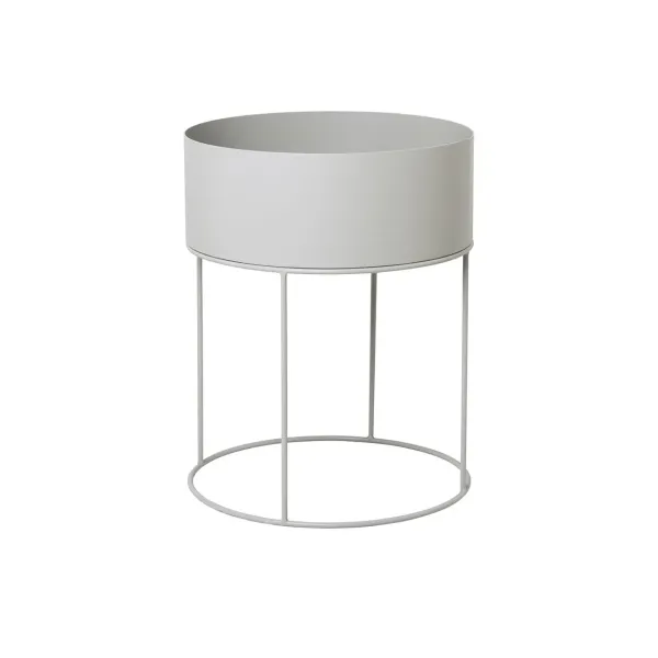 jardiniere_ronde_plant_bo_SKUf903e0ead0d82e32bbfc26c7435e1abf_0.webp Jardiniere Ronde Plant Box - Gris Clair-Ferm Living Outlet