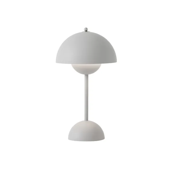 lampe_a_poser_flowerpot_v_SKUaa9852eb48a073e0d94f705423dd44c6_1.webp Lampe A Poser Flowerpot Vp9 Sans Fil Gris Clair Mat-And Tradition Discount