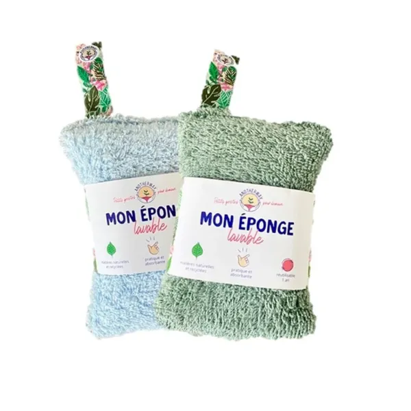 lot_de__eponges_reutilisa_SKUdecad27b2349749b84111f179b92ecc4_0.webp Lot De 2 Eponges Reutilisables - Vert / Bleu-Sélectionné par Fleux Outlet