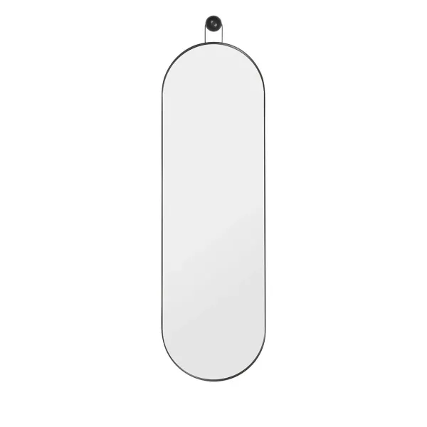 miroir_poise_oval_metal_n_SKUf184dde6e10e4a9a96403c2ae0063bd3_0.webp Miroir Poise Oval Metal Noir - H 98 X 28 Cm-Ferm Living Outlet