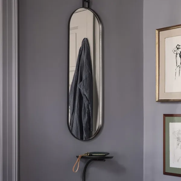 miroir_poise_oval_metal_n_SKUf184dde6e10e4a9a96403c2ae0063bd3_1.webp Miroir Poise Oval Metal Noir - H 98 X 28 Cm-Ferm Living Outlet
