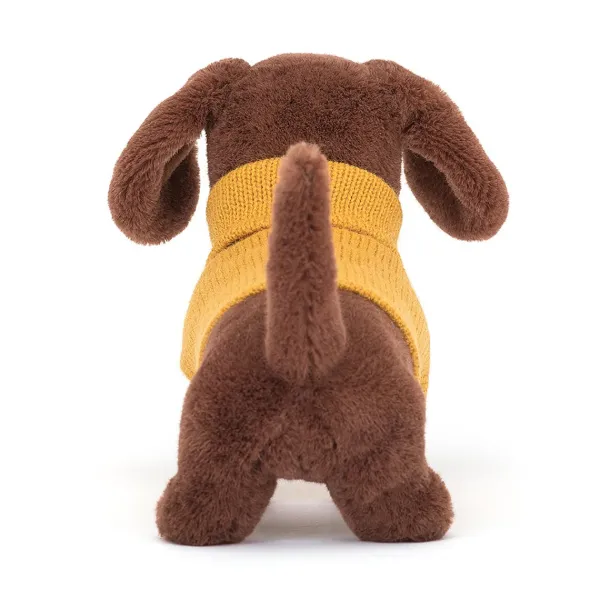 peluche_chien_saucisse_sw_SKUf250fcfa07851990f5e5bc4148d1bd92_2.webp Peluche Chien Saucisse Sweater Jaune - H 14 Cm-Jellycat New