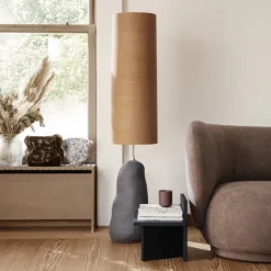Pied De Lampe Hebe En Ceramique - H 100 Cm - Noir-Ferm Living Online