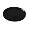 Plateau Miroir Fortement Vieilli Charbon - O 48 Cm-Ethnicraft Clearance