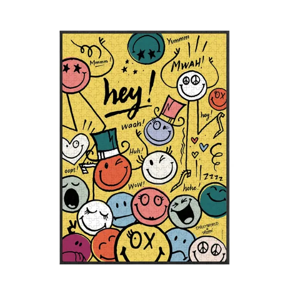 puzzle_hehehe__smileyworl_SKU5440589e97aa5edeb2dc3630a7c5141a_0.webp Puzzle Hehehe - Smileyworld® X Andre - 1000 Pieces-Piece & Love Outlet
