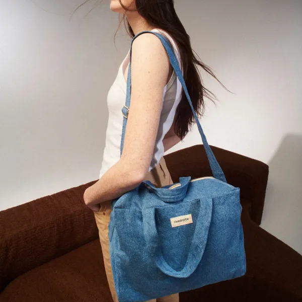 sac_sauval_city_bag_en_co_SKUeb0843dc7613f4bd4e26609946ab6d7b_2.webp Sac Sauval City Bag En Coton Recycle - Denim Brut-Rive Droite Paris Online