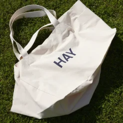 Sac Weekend En Coton Recycle - Bleu Ciel-Hay Online