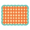 Set De Table Biscotti A Carreaux - 38 Cm X 48 Cm -Rouge & Bleu-Fleux