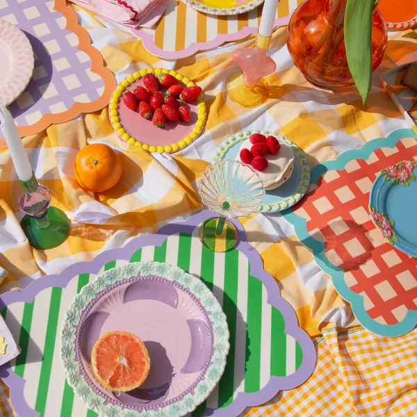 set_de_table_biscotti_a_r_SKU2fe76bc690874c086e70813fb050a167_2.webp Set De Table Biscotti A Rayures - 38 Cm X 48 Cm - Vert & Violet-Fleux Hot