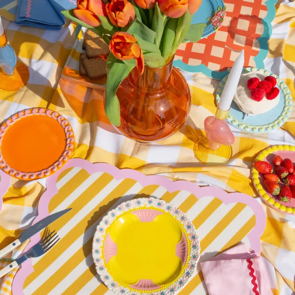 set_de_table_biscotti_a_r_SKUe3f27e9a865e723c31f38236ad9f4bc6_2.webp Set De Table Biscotti A Rayures - 38 Cm X 48 Cm - Ocre & Rose-Fleux Outlet