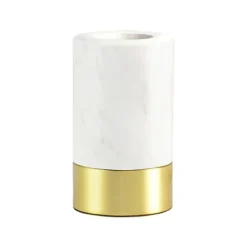 Socle Lampe De Table Romance - Marbre Blanc-Elements Lighting Sale
