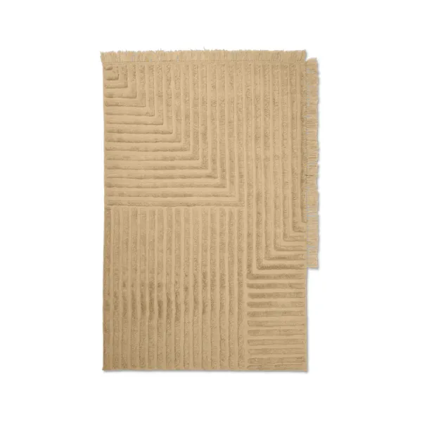 tapis_crease_en_laine_pli_SKU9be96df292822911e28c3437e5c88e62_0.webp Tapis Crease En Laine Plissee - 140 X 200 Cm - Sable Clair-Ferm Living Online