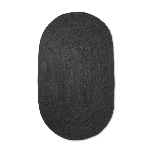 tapis_eternal_jute_ovale__SKU9af8148a1b53fb176359cac7017f3fb0_0.webp Tapis Eternal Jute Ovale - 230 X 340 Cm - Noir-Ferm Living Sale