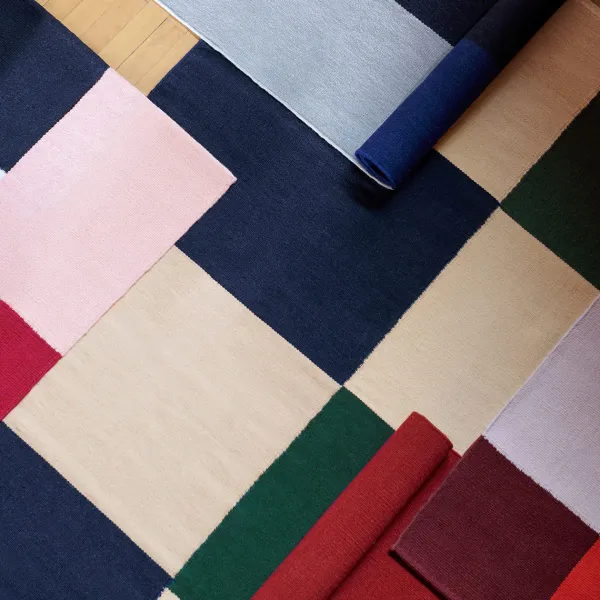 tapis_ethan_cook_flat_wor_SKU97e53c1804abf6a8129737ac3c5884b3_2.webp Tapis Ethan Cook Flat Works - 170 X 240 Cm - Carreaux Vert Peche-Hay Best