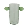 Vase Object Avec Oreilles En Verre Recycle-Sélectionné par Fleux Outlet